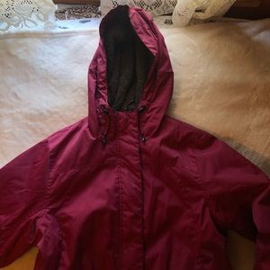 LL Bean Maroon Winter Jacket